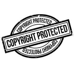 Copyright Protected rubber stamp. Grunge design with dust scratches. Effects can be easily removed for a clean, crisp look. Color is easily changed.