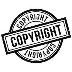 Copyright rubber stamp. Grunge design with dust scratches. Effects can be easily removed for a clean, crisp look. Color is easily changed.