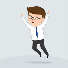 Success Businessman, Business Concept, vector