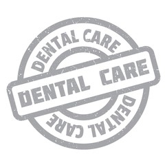Dental Care rubber stamp. Grunge design with dust scratches. Effects can be easily removed for a clean, crisp look. Color is easily changed.