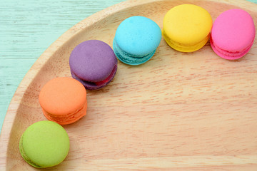 French delicious dessert macaroons