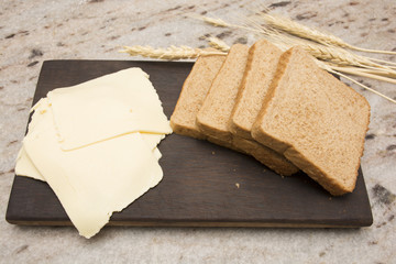 Cheese and bread