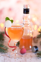 Litchi cocktail pour Noël 