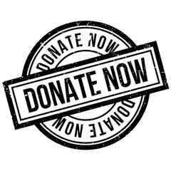 Donate Now rubber stamp. Grunge design with dust scratches. Effects can be easily removed for a clean, crisp look. Color is easily changed.