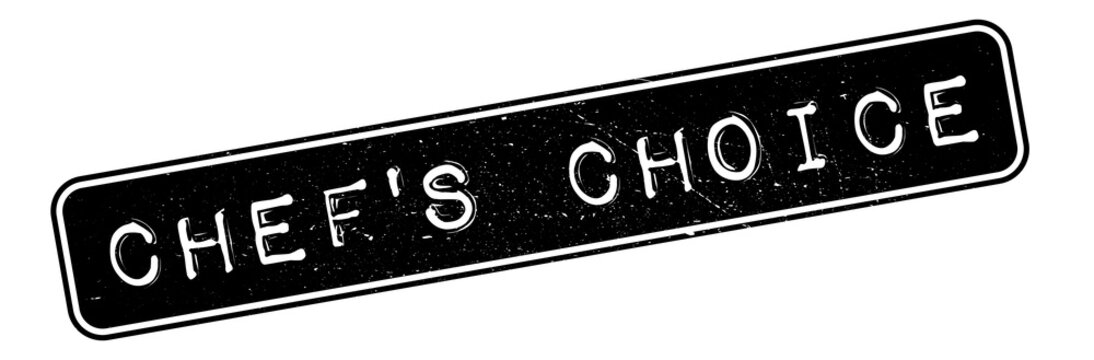 Chef'S Choice rubber stamp. Grunge design with dust scratches. Effects can be easily removed for a clean, crisp look. Color is easily changed.