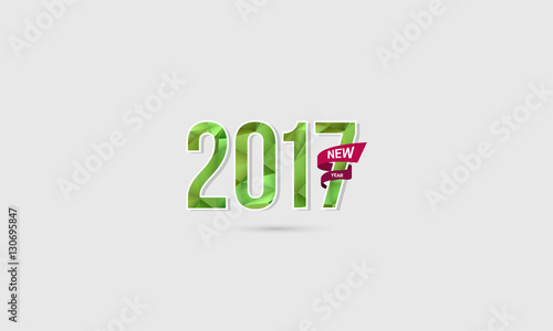 &quot;2017 New Year Celebration Logo Design&quot; Stock image and royalty-free vector files on Fotolia.com