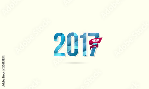 &quot;2017 New Year Celebration Logo Design&quot; Stock image and royalty-free