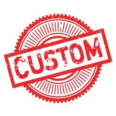 Custom stamp. Grunge design with dust scratches. Effects can be easily removed for a clean, crisp look. Color is easily changed.