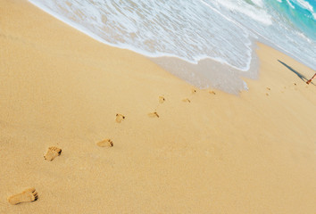 Footprints in the sand