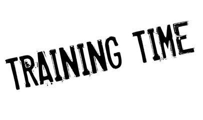 Training time stamp. Grunge design with dust scratches. Effects can be easily removed for a clean, crisp look. Color is easily changed.
