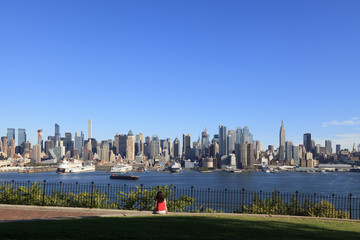 Fototapeta premium ニュージャージーからのマンハッタン