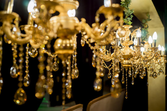 Golden Antique Chandelier