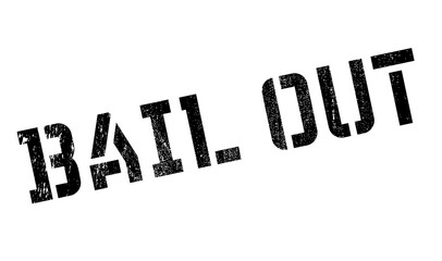 Bail out stamp. Grunge design with dust scratches. Effects can be easily removed for a clean, crisp look. Color is easily changed.