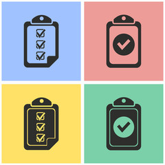 Clipboard icon set.