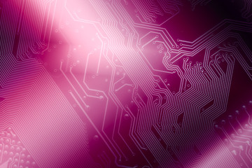 purple technology background as a pc circuit board silhouette