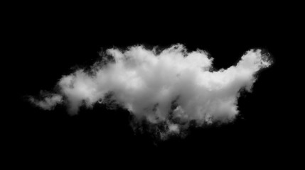 cloud on black background