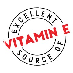 Excellent source of vitamin E stamp. Grunge design with dust scratches. Effects can be easily removed for a clean, crisp look. Color is easily changed.