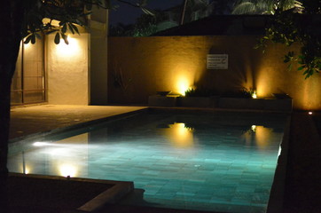 Private Pool at night