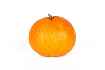 Fresh tangerine, isolated on a white background. Ripe fruit full of vitamins.