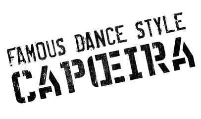 Famous dance style, Capoeira stamp. Grunge design with dust scratches. Effects can be easily removed for a clean, crisp look. Color is easily changed.