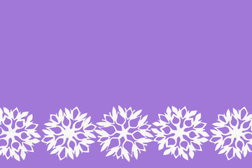 New Year and Christmas background with snowflakes for your text