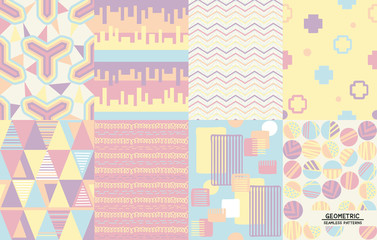 Geometric sweet set vector