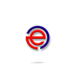 e, logo e, letter e, vector, icon e, symbol, font, bussines