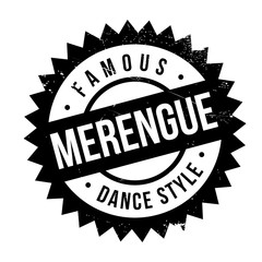 Famous dance style, Merengue stamp. Grunge design with dust scratches. Effects can be easily removed for a clean, crisp look. Color is easily changed.