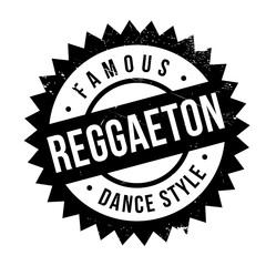 Famous dance style, Reggaeton stamp. Grunge design with dust scratches. Effects can be easily removed for a clean, crisp look. Color is easily changed.