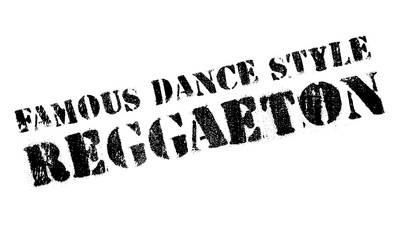 Famous dance style, Reggaeton stamp. Grunge design with dust scratches. Effects can be easily removed for a clean, crisp look. Color is easily changed.