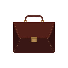 brown business briefcase,