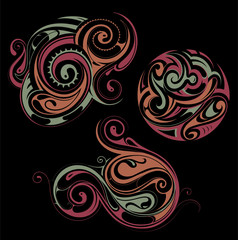 Maori style ornaments