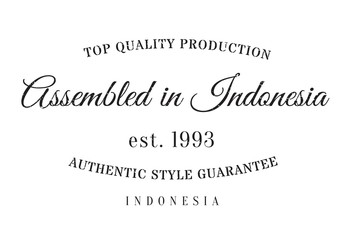 Assembled in Indonesia rubber stamp. Grunge design with dust scratches. Effects can be easily removed for a clean, crisp look. Color is easily changed.