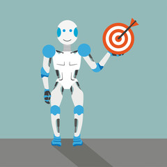 Cartoon Robot Target