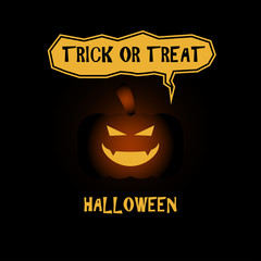 vector illustration of halloween pumpkin