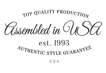 Assembled in USA rubber stamp. Grunge design with dust scratches. Effects can be easily removed for a clean, crisp look. Color is easily changed.