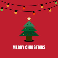 vector illustration of christmas tree