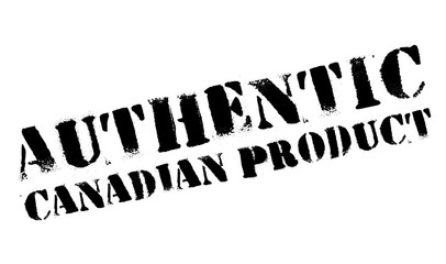 Authentic canadian product stamp. Grunge design with dust scratches. Effects can be easily removed for a clean, crisp look. Color is easily changed.