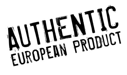 Authentic european product stamp. Grunge design with dust scratches. Effects can be easily removed for a clean, crisp look. Color is easily changed.