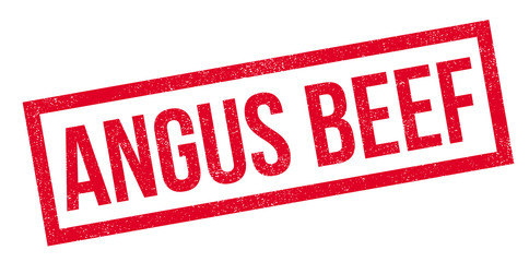 Angus Beef rubber stamp. Grunge design with dust scratches. Effects can be easily removed for a clean, crisp look. Color is easily changed.