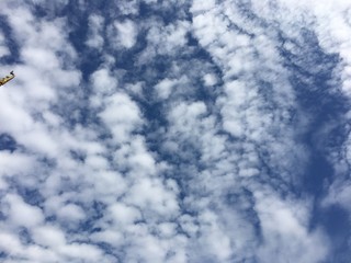 clouds in the blue sky
