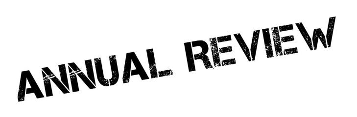 Annual Review rubber stamp. Grunge design with dust scratches. Effects can be easily removed for a clean, crisp look. Color is easily changed.