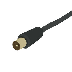 TV cable vector
