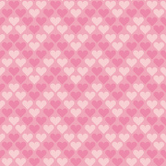 valentine pale pink seamless polka dot pattern with hearts.  sim