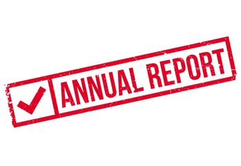 Annual Report rubber stamp