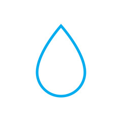 Water drop outline vector
