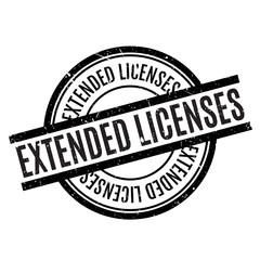 Extended Licenses rubber stamp