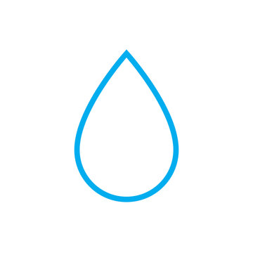 Water drop outline vector