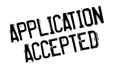 Application Accepted rubber stamp