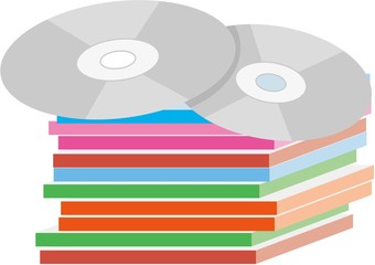 Fototapeta premium 溜まったCD